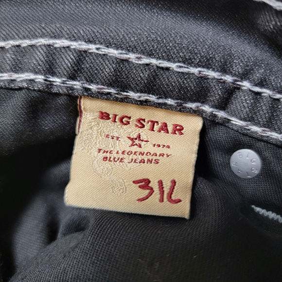 Big Star Sophie TAG 31L Grey / Black Denim Jeans Boot Cut - Picture 7 of 7